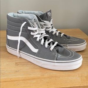 Gray Vans Men’s 11 hi tops high 11 hightops